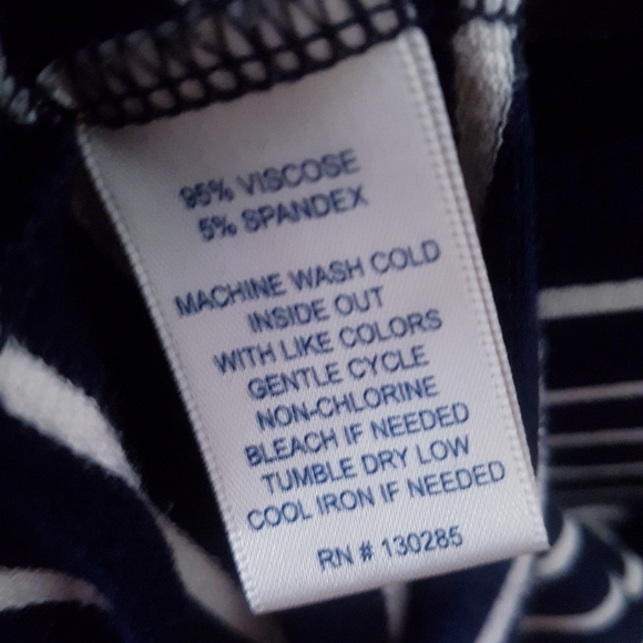 PER SE Navy Blue & White Stripe Merci Sweatshirt - Picture 7 of 8